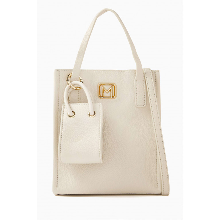 Marella - Giorno Tote Bag in Faux Leather White