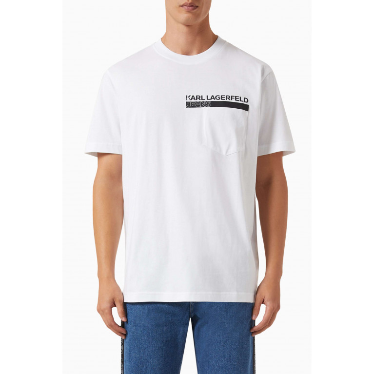 Karl Lagerfeld - KLJ Logo T-shirt in Cotton Jersey