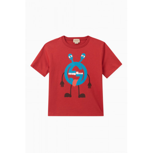 Gucci - Graphic Logo Print T-shirt in Cotton
