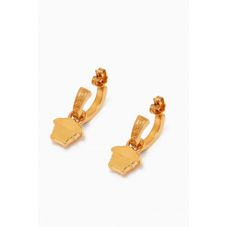 Versace - La Medusa Greca Hoop Earrings in Brass