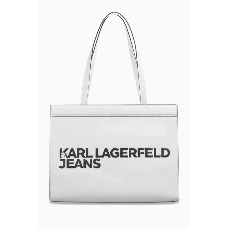 Karl Lagerfeld - KLJ Logo Tote Bag in Faux Leather