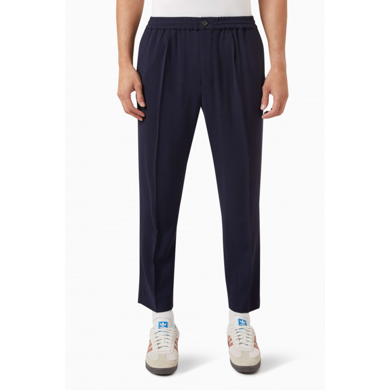 Ami - Tapered Crop Pants in Wool-viscose Twill