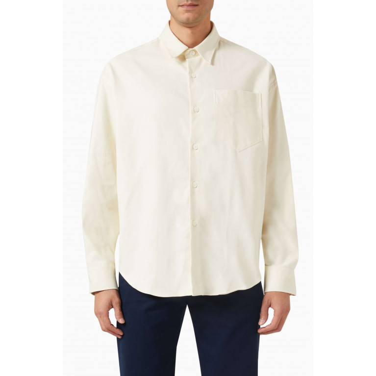 Ami - Ami de Coeur Boxy-fit Shirt in Brushed-cotton