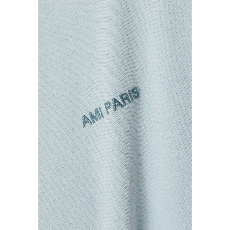 Ami - Fade Out T-shirt in Cotton Blue