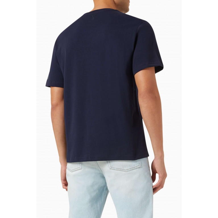 Ami - Fade Out T-shirt in Cotton-jersey Blue