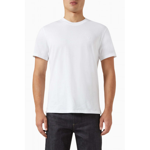 Ami - ADC T-shirt in Cotton Jersey White