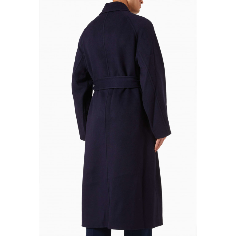 Ami - Belted Coat in Wool