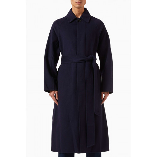 Ami - Belted Coat in Wool