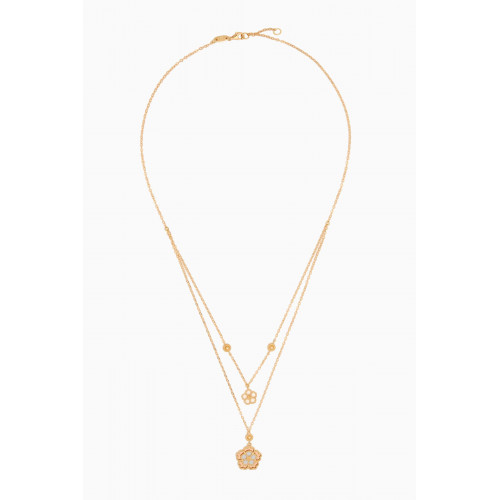 Damas - Farfasha Giardino Oro Layered Necklace in 18kt Yellow & White Gold