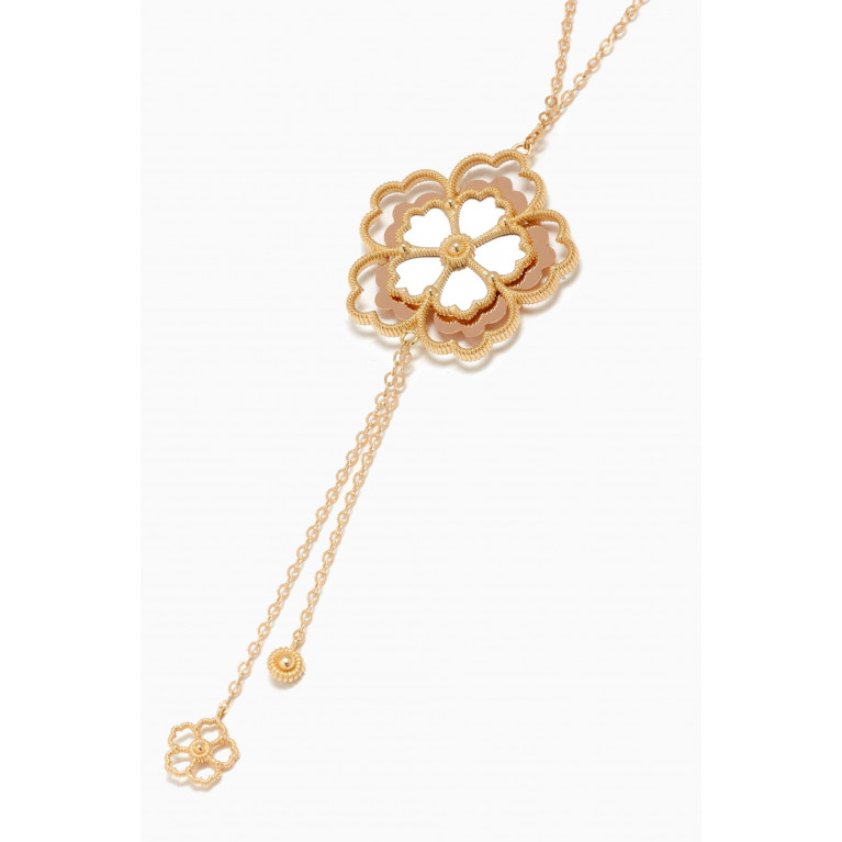 Damas - Farfasha Giardino Oro Medallion Necklace in 18kt Yellow & White Gold