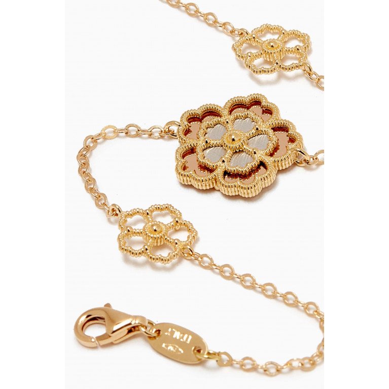 Damas - Farfasha Giardino Oro Charm Bracelet in 18kt Yellow & White Gold