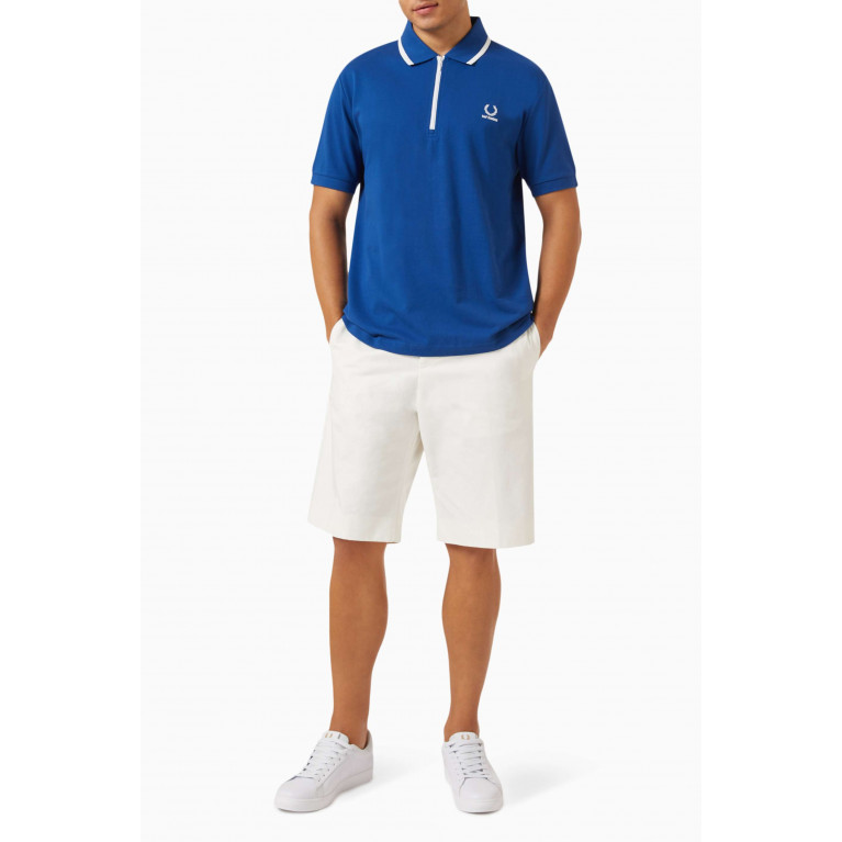 Fred Perry - Half-zip Polo Shirt in Cotton