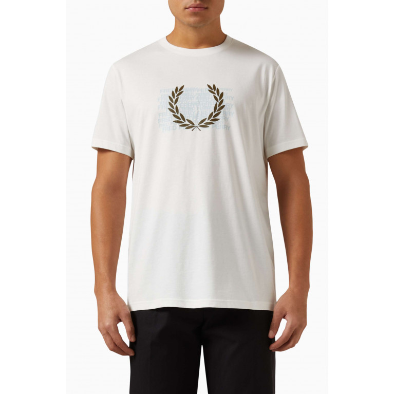 Fred Perry - Graphic-print T-shirt in Cotton