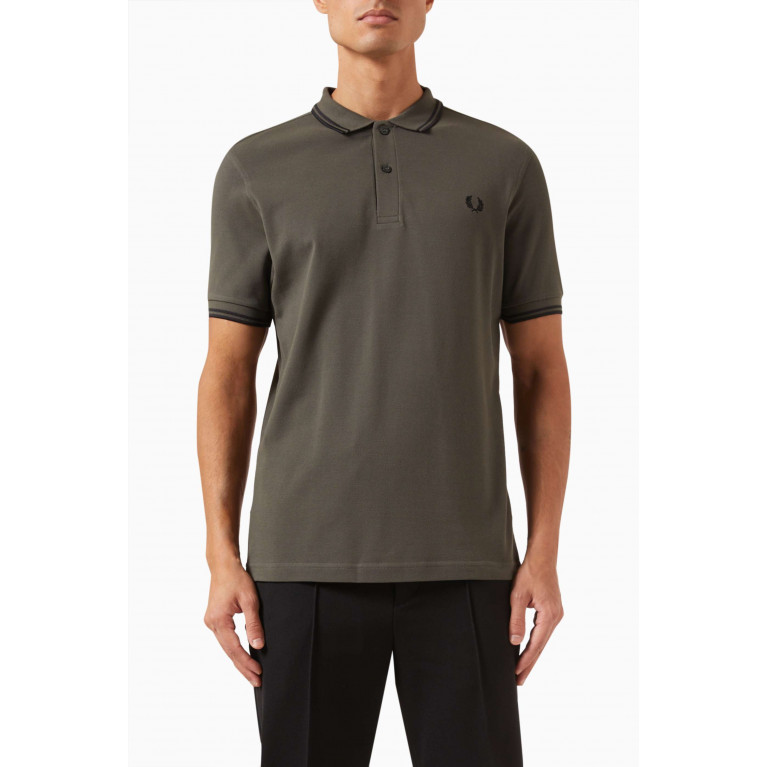 Fred Perry - Back Graphic-print Polo Shirt in Cotton