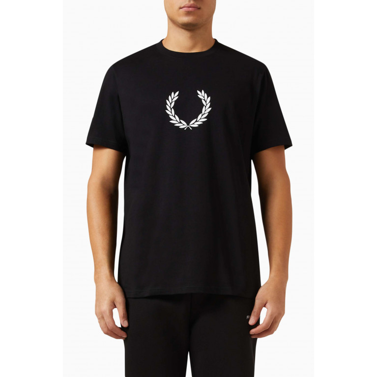 Fred Perry - Laurel Wreath Graphic-print T-shirt in Cotton