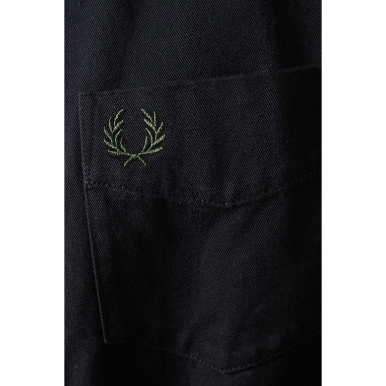 Fred Perry - Logo-embroidered Overshirt in Cotton Twill