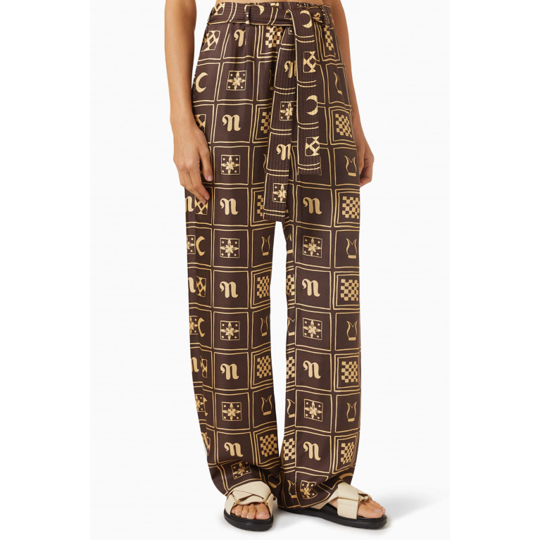 Nanushka - Jadine Printed Pants in Silk-twill