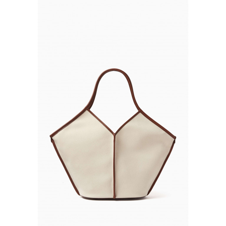 Hereu - Medium Calella Tote Bag in Cotton Canvas
