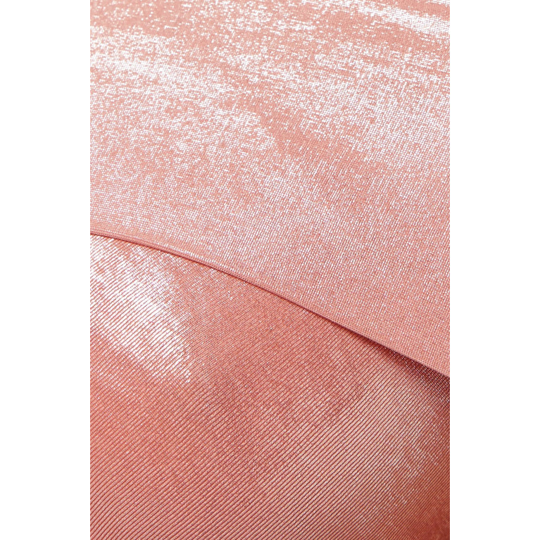Lama Jouni - Off-shoulder Tube Bandage Top Pink