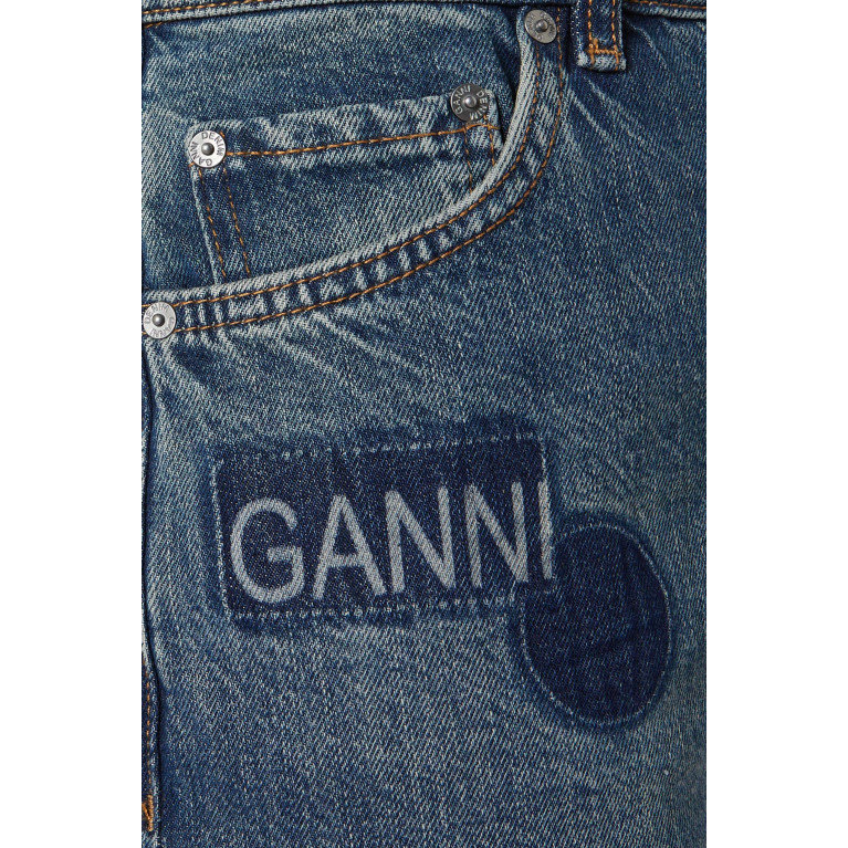 Ganni - Patch Izey Jeans in Denim