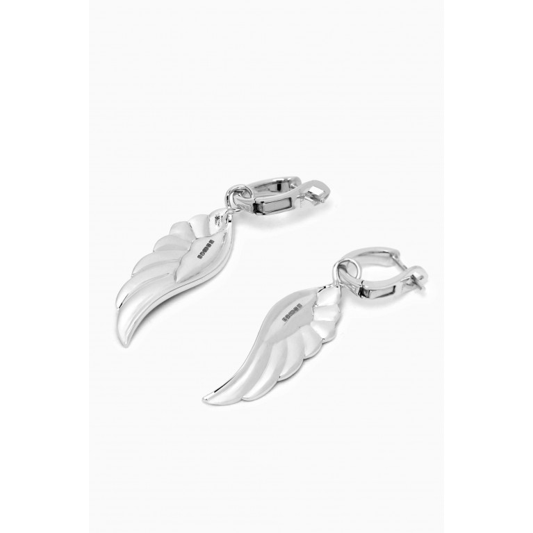Garrard - Wings Reflection Diamond Drop Earrings in 18kt White Gold
