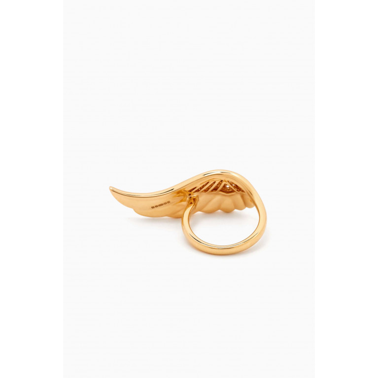 Garrard - Wings Reflection Diamond Ring in 18kt Yellow Gold