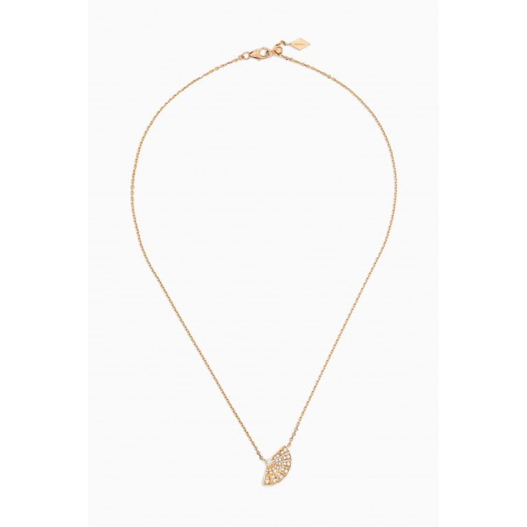 Garrard - Fanfare Symphony Diamond Pendant Necklace in 18kt Rose Gold