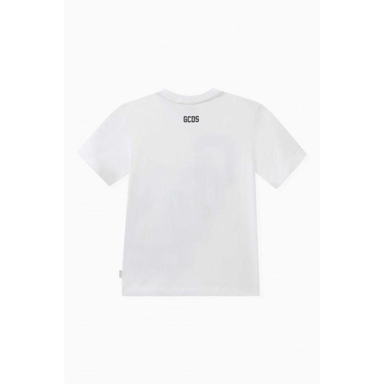 GCDS - Logo-print T-shirt in Cotton White