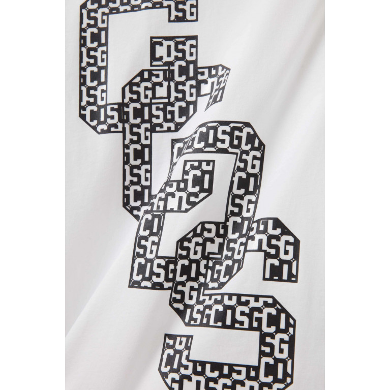 GCDS - Logo-print T-shirt in Cotton White