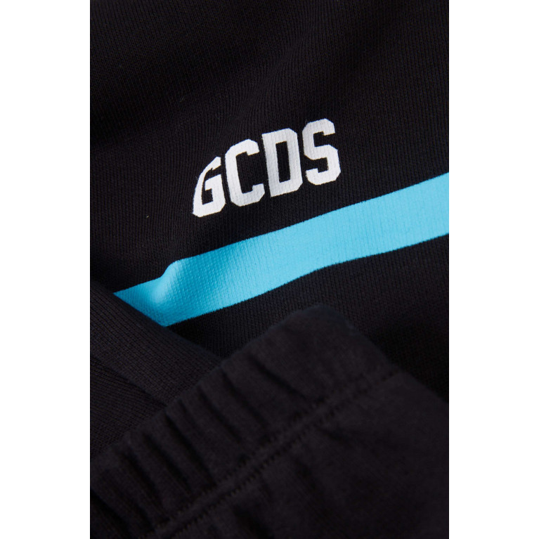GCDS - Striped Logo-print Sweatpants in Cotton