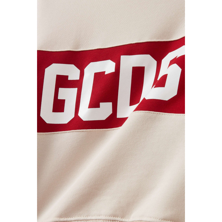 GCDS - Logo Sweatshirt in Cotton Neutral