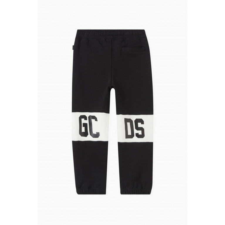 GCDS - Logo Sweatpants in Cotton Black
