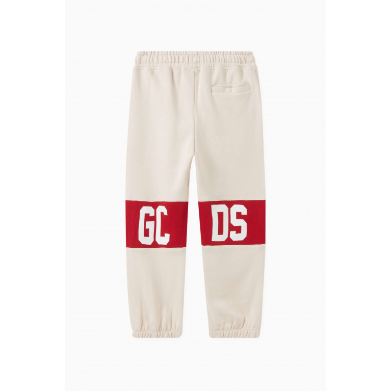 GCDS - Logo Sweatpants in Cotton Neutral