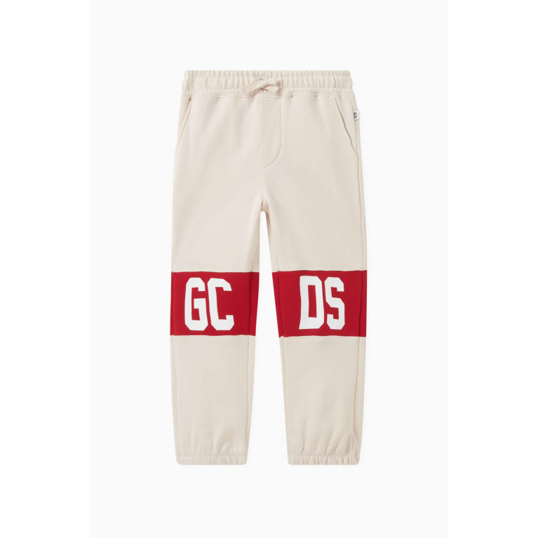 GCDS - Logo Sweatpants in Cotton Neutral