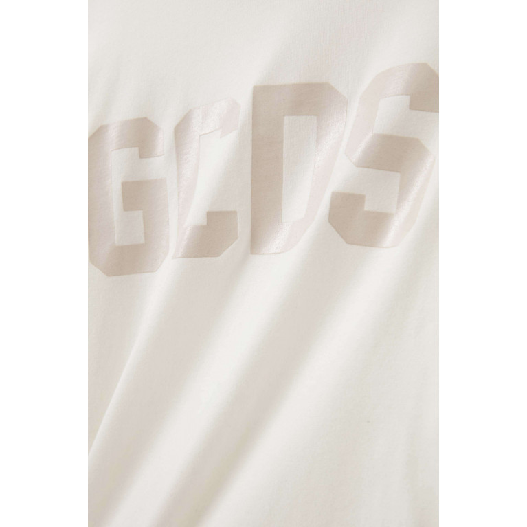 GCDS - Logo-print T-shirt in Cotton Neutral