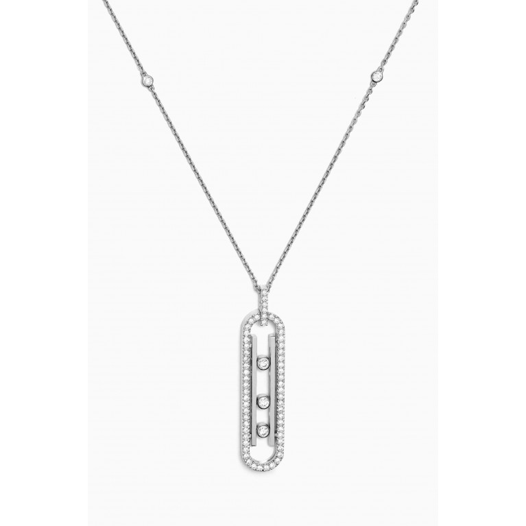 Messika - Move 10th PM Necklace in 18kt White Gold