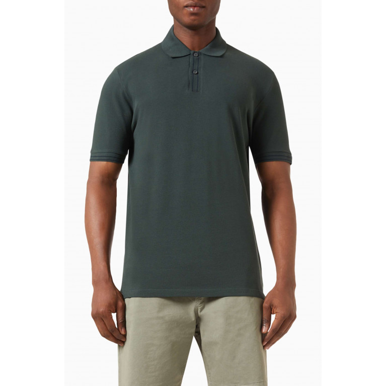 Selected Homme - Freddy Polo Shirt in Cotton-piqué Green