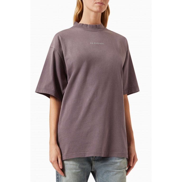 Balenciaga - Balenciaga Back Medium Fit T-shirt in Vintage-jersey
