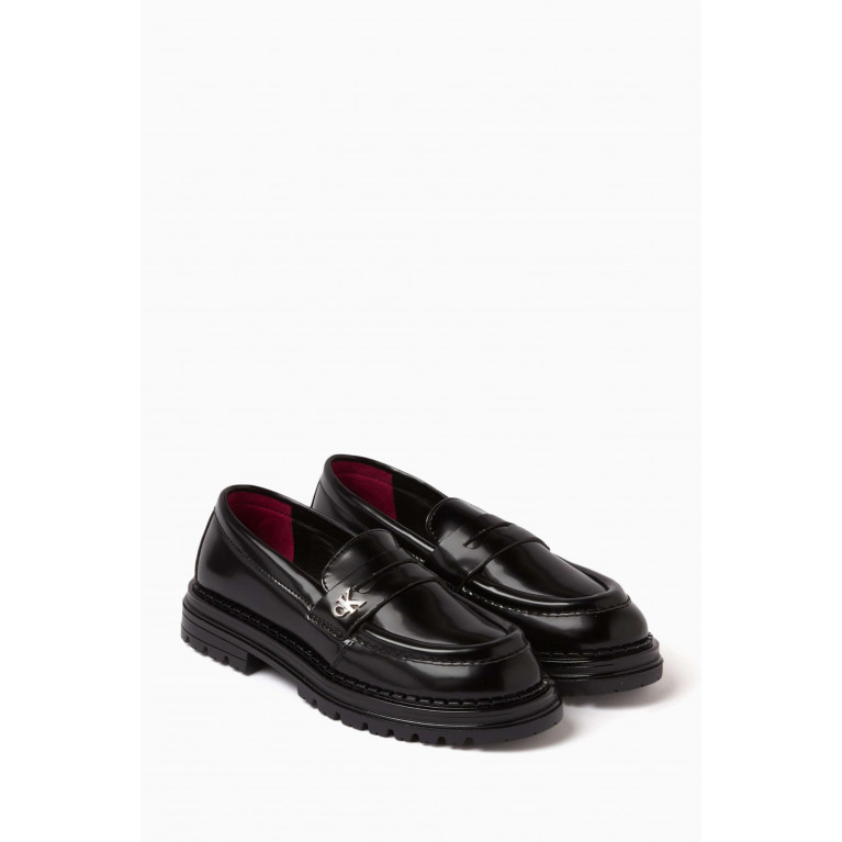 Calvin Klein - Logo Loafers in Faux Leather