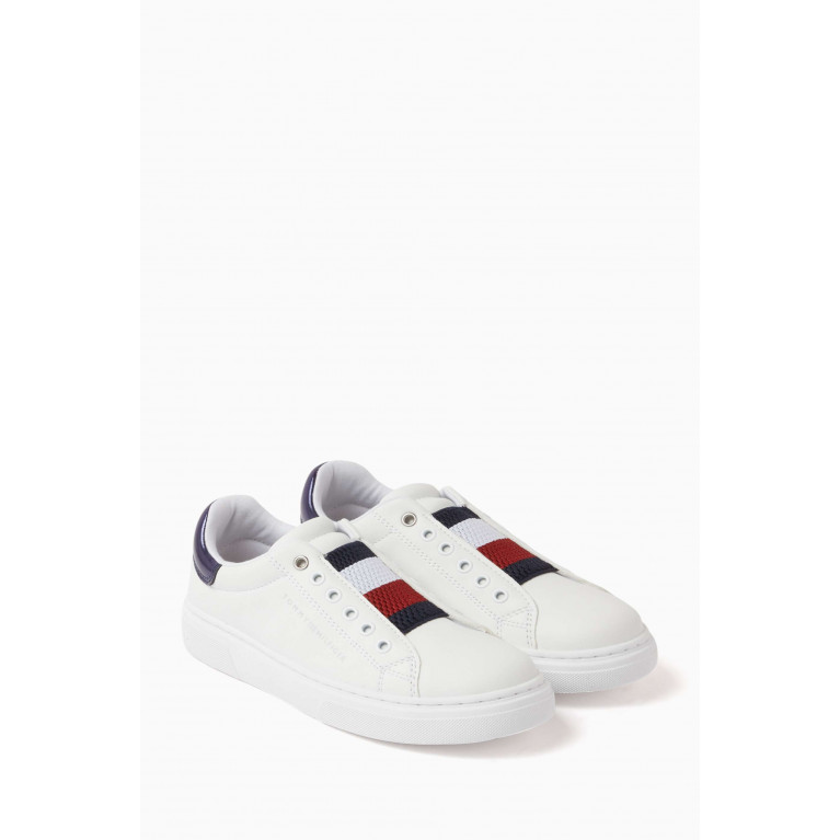 Tommy Hilfiger - Flag Strap Sneakers in Faux Leather