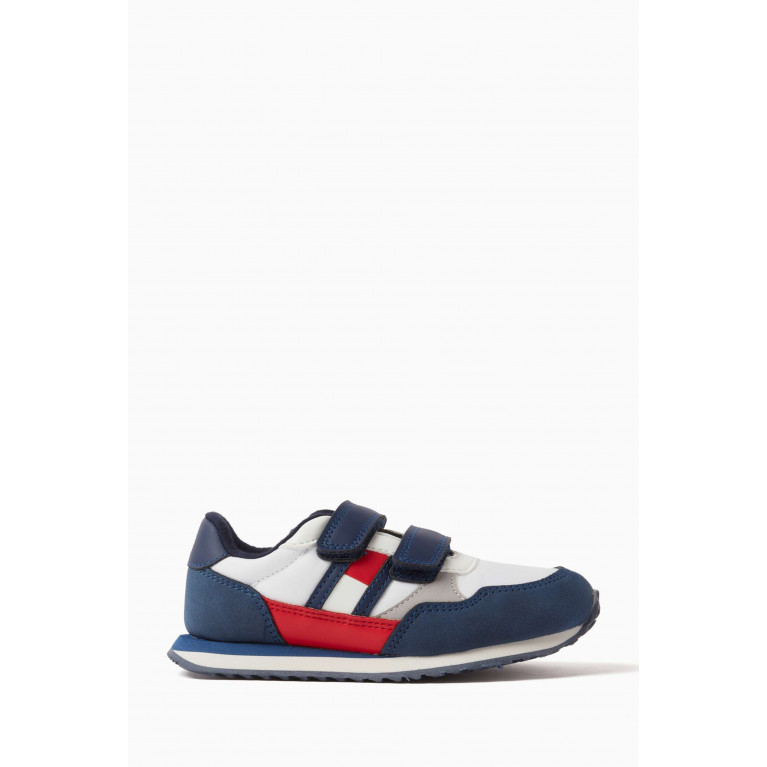 Tommy Hilfiger - Flag Velcro Sneakers in Faux Leather