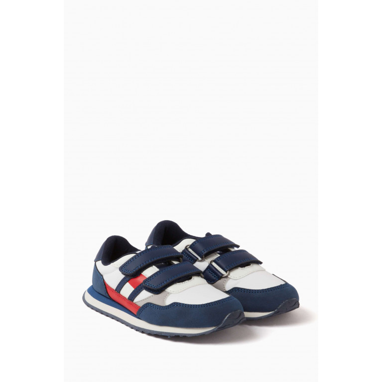Tommy Hilfiger - Flag Velcro Sneakers in Faux Leather