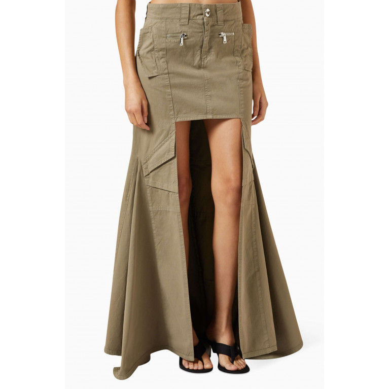 Coperni - Panelled High-low Skirt in Cotton