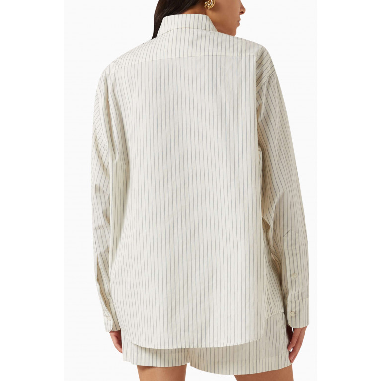 ANINE BING - Braxton Striped Shirt in Cotton