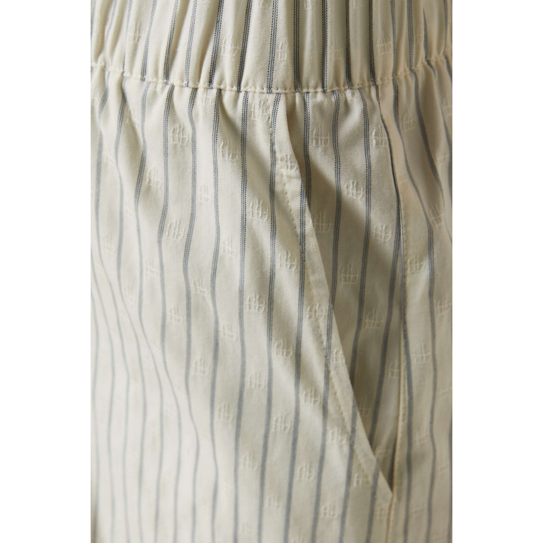 ANINE BING - Ren Striped Shorts in Cotton