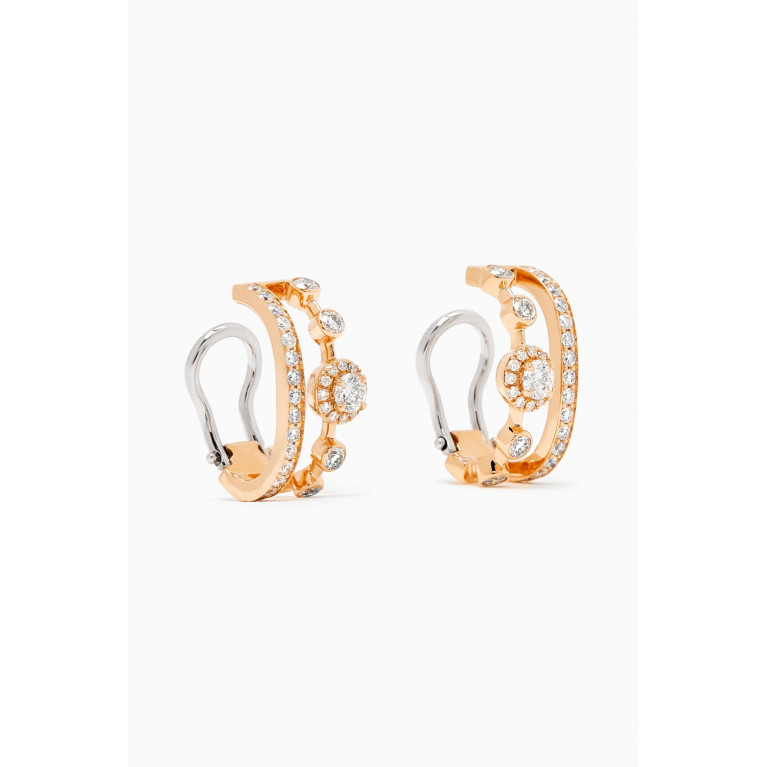 SARTORO - Happy Forever Diamond Earrings in 18kt Rose Gold