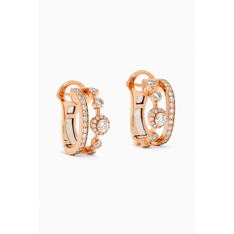 SARTORO - Happy Forever Diamond Earrings in 18kt Rose Gold