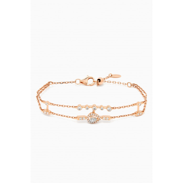 SARTORO - Mini Happy Pear-shape Diamond Bracelet in 18kt Rose Gold