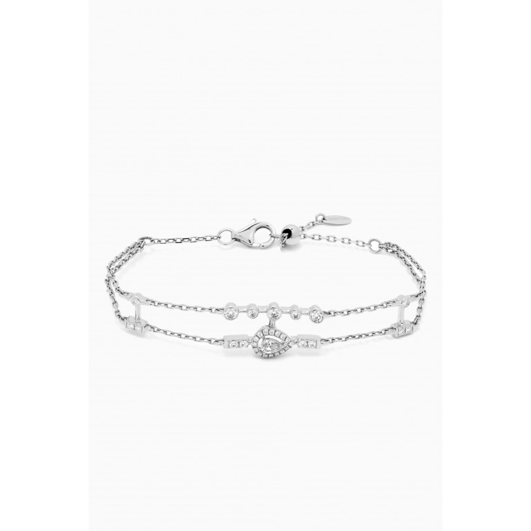 SARTORO - Mini Happy Pear-shape Diamond Bracelet in 18kt White Gold