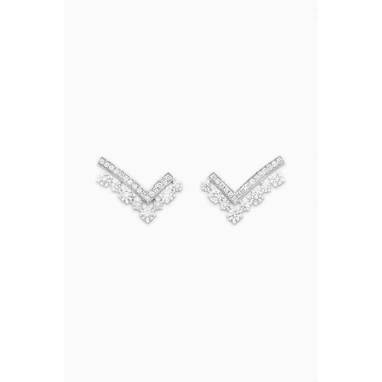 SARTORO - Stella Diamond Earrings in 18kt White Gold